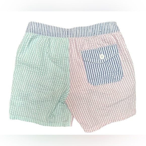 J. Crew Mens Seersucker 6” Swim Trunks Size S - Picture 2 of 4